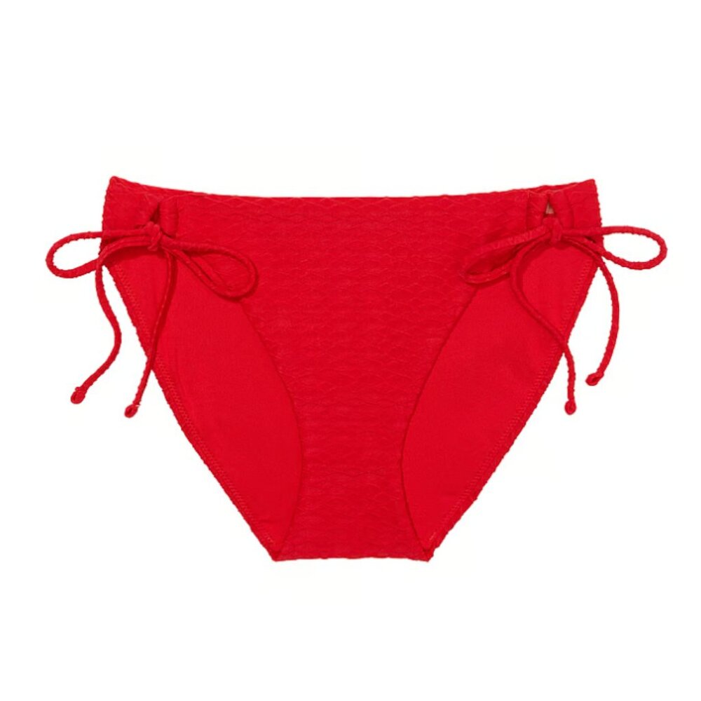NEW Victoria's Secret Swim Mix & Match Side-Tie Bikini Bottom Lipstick MEDIUM